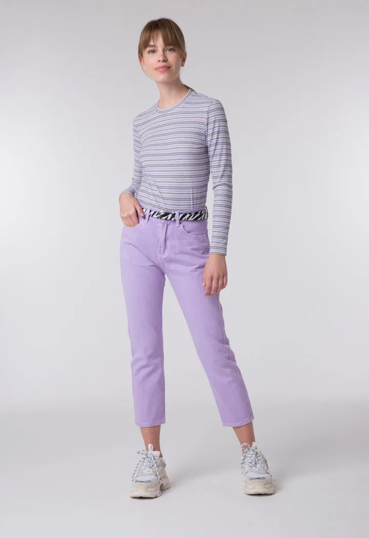 High Waist Cropped Bootcut Pants