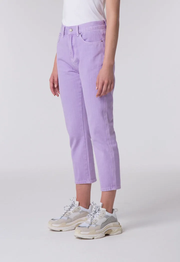 High Waist Cropped Bootcut Pants