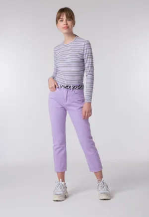 High Waist Cropped Bootcut Pants