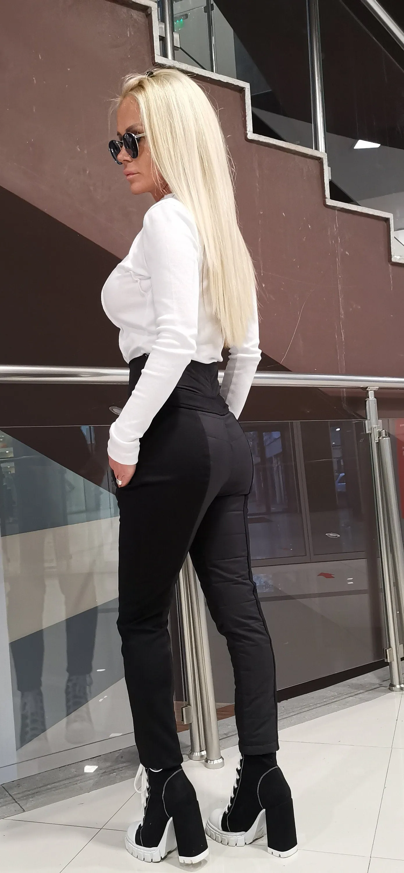 High Waist Trousers/Trapped Pants/Slim FittedPants/Trapped Pants/Extravagant Trousers/Avant-garde Pants/Designer Pants