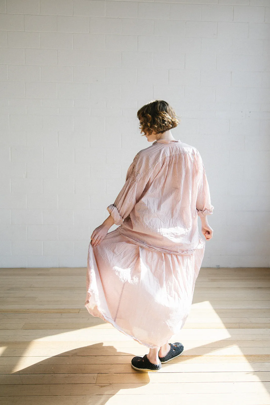 Hill Blouse - Candy Stripe Cotton Voile