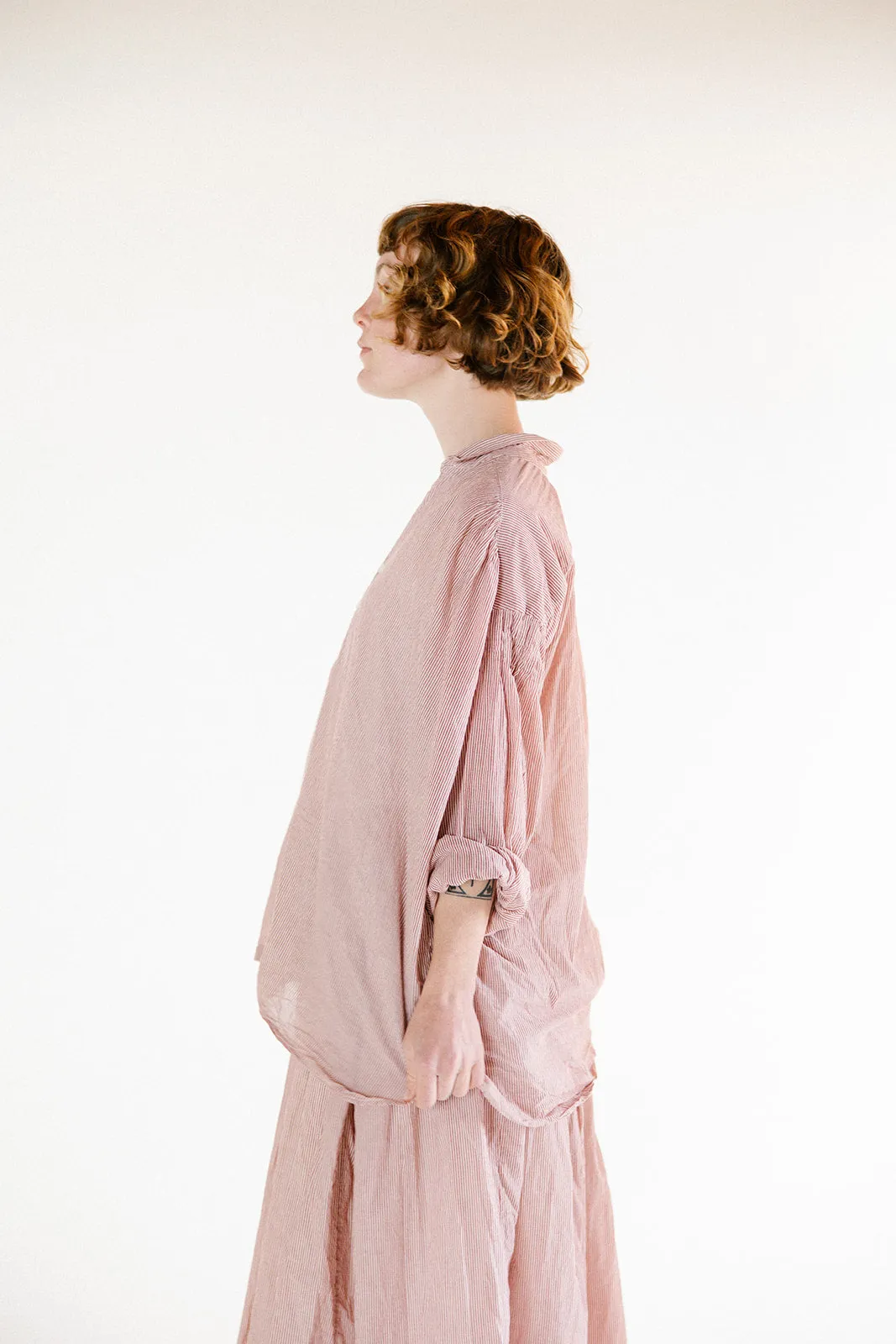 Hill Blouse - Candy Stripe Cotton Voile