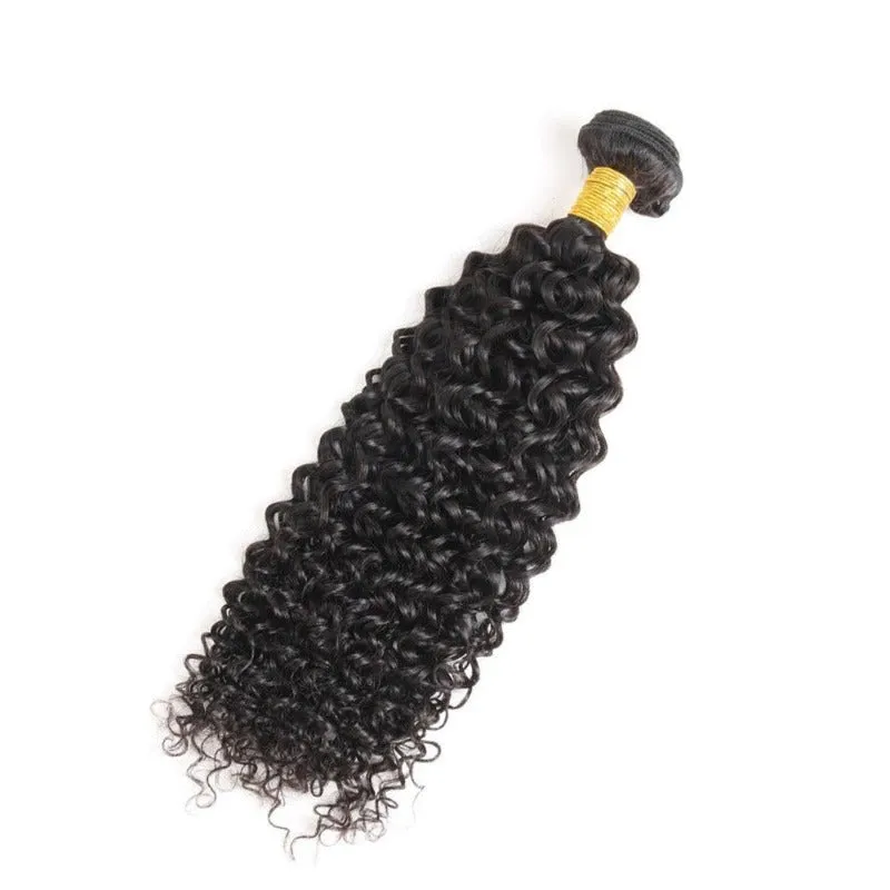 Hot selling Virgin Curly Unprocessed Hair Natural Black Color 100 Human Hair one Bundle 8 in to 30 In