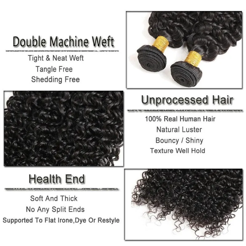 Hot selling Virgin Curly Unprocessed Hair Natural Black Color 100 Human Hair one Bundle 8 in to 30 In