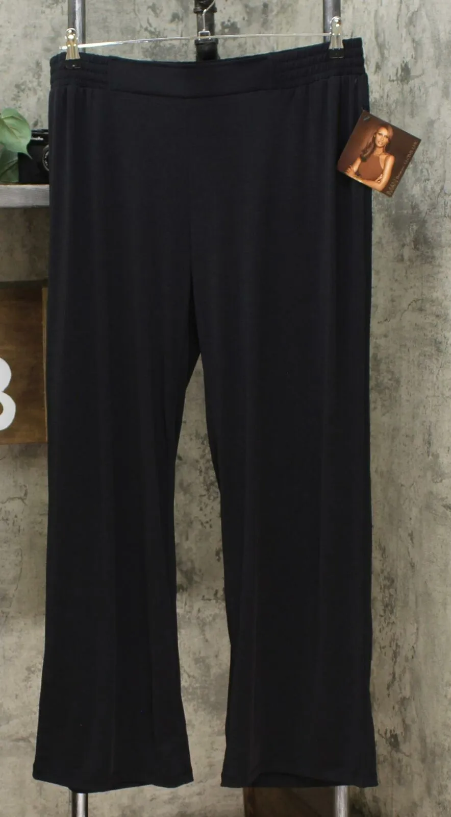 IMAN Women's 2 Pairs Global Chic Luxury Resort Palazzo Pants