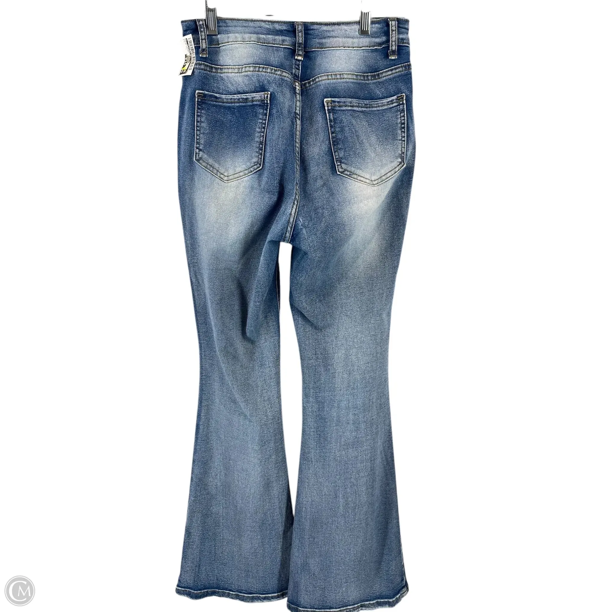 Jeans Flared By Clothes Mentor In Blue Denim, Size: S