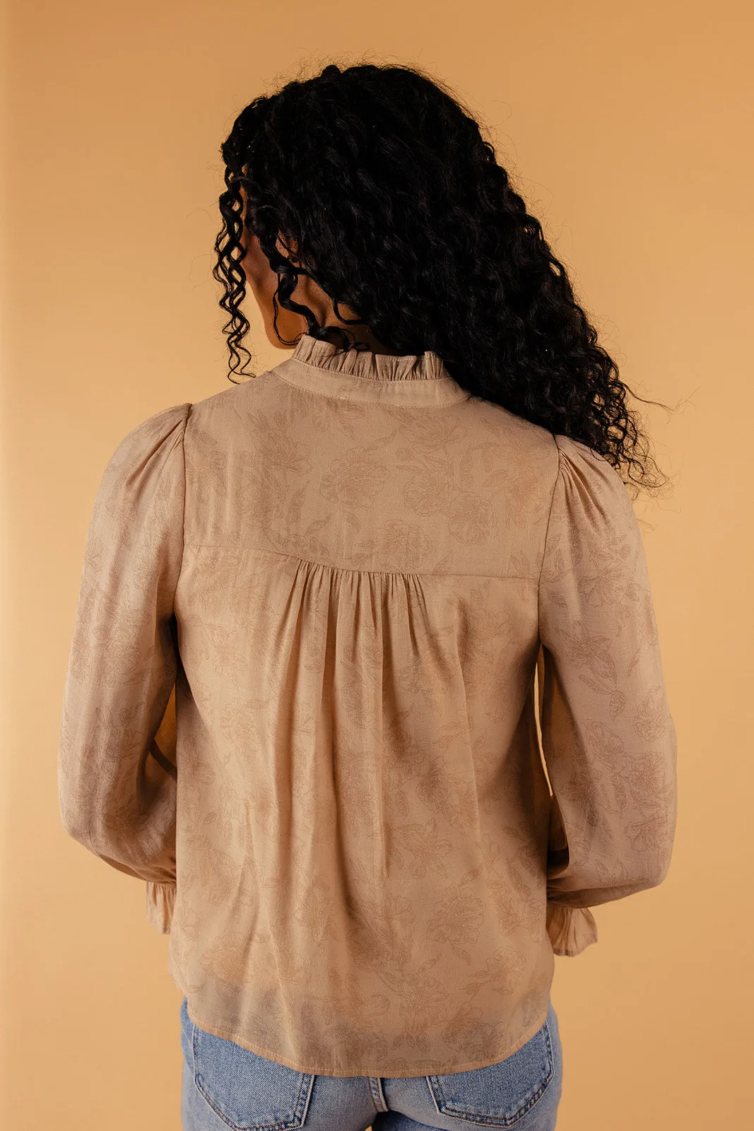 Katy Long Sleeve Button Blouse