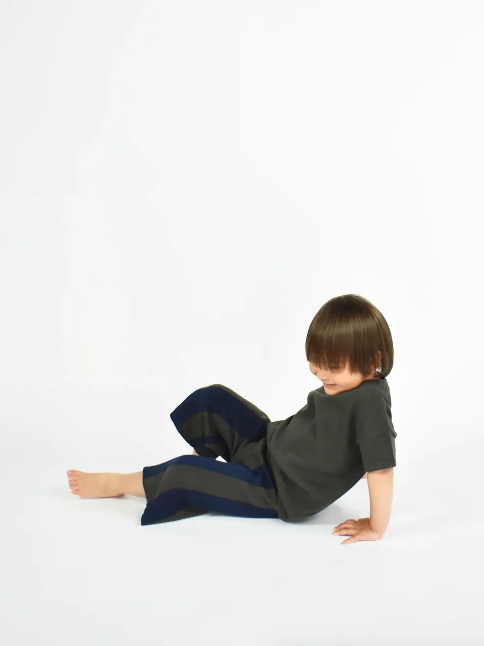 Kids Play Knitted Pant, Navy/Olive