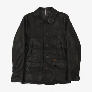 Leather Military Jacket