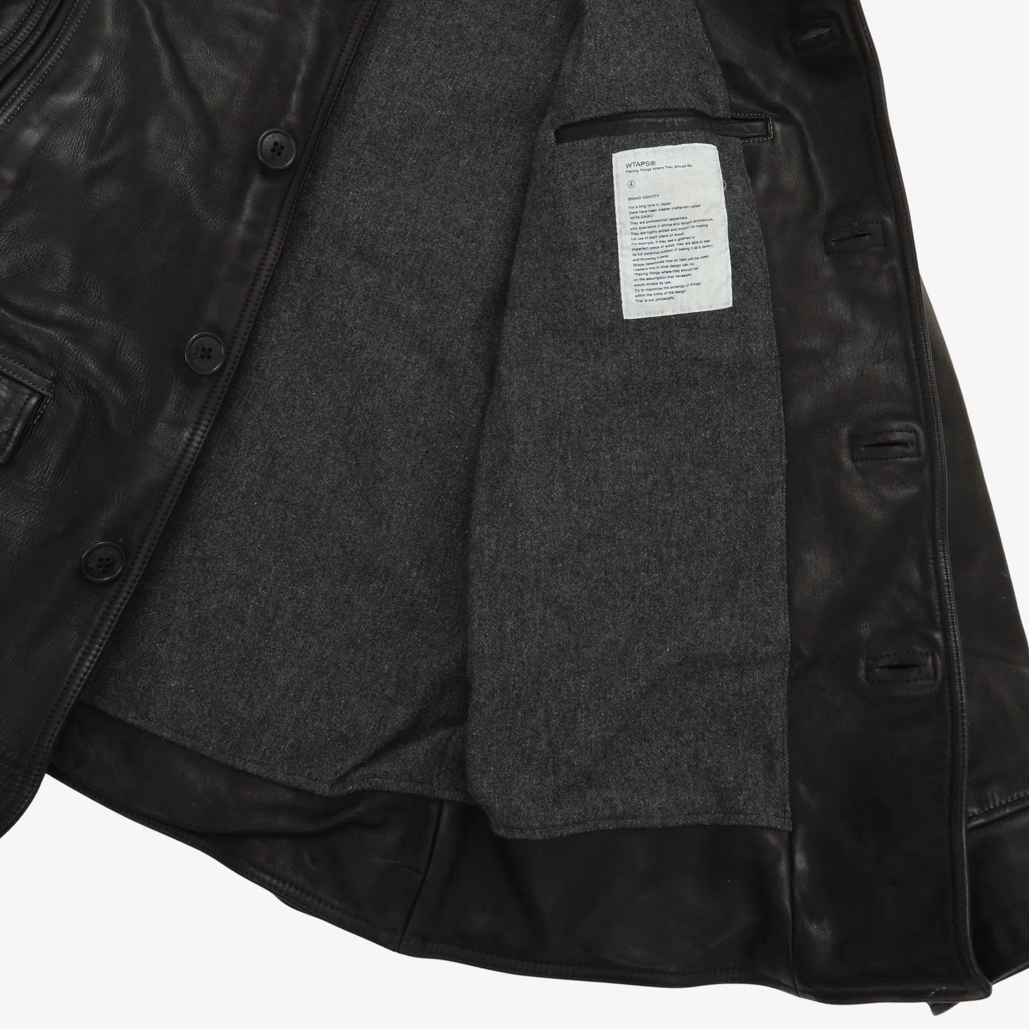 Leather Military Jacket