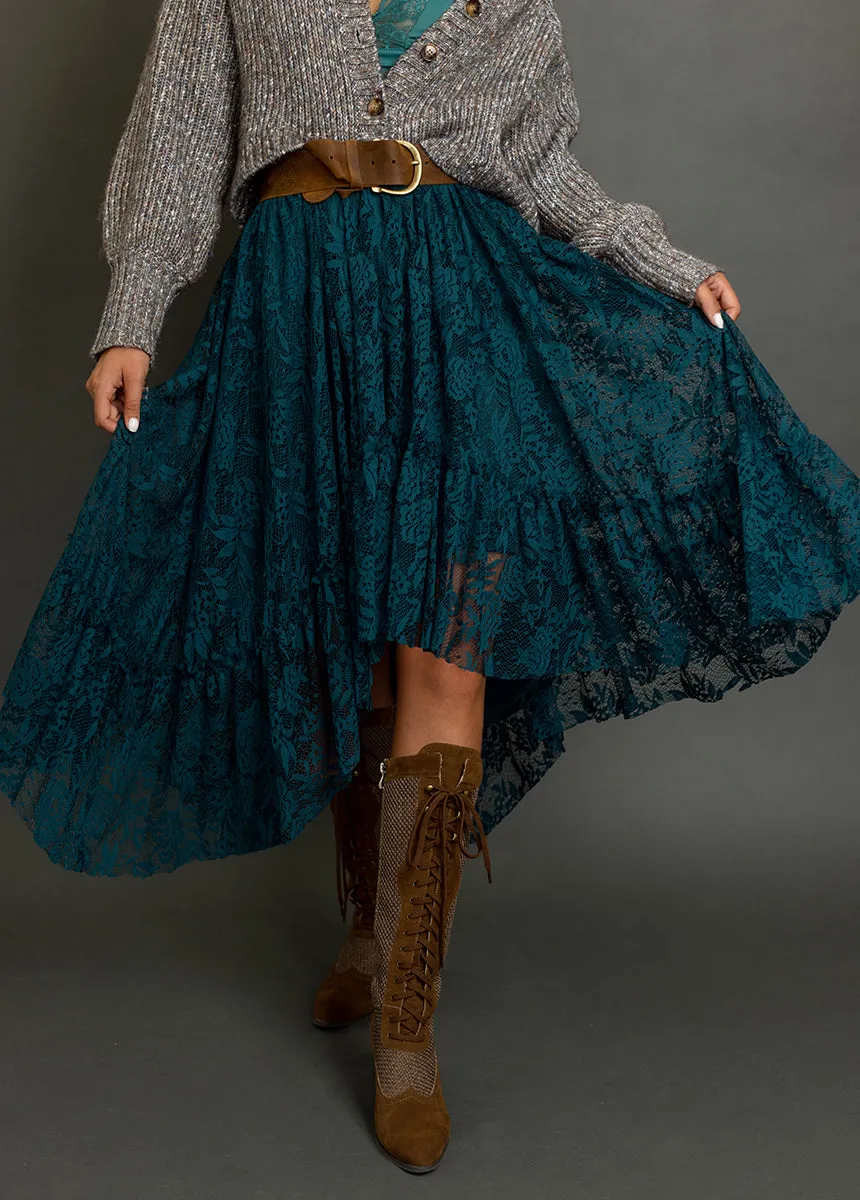 Leo Skirt in Deep Teal