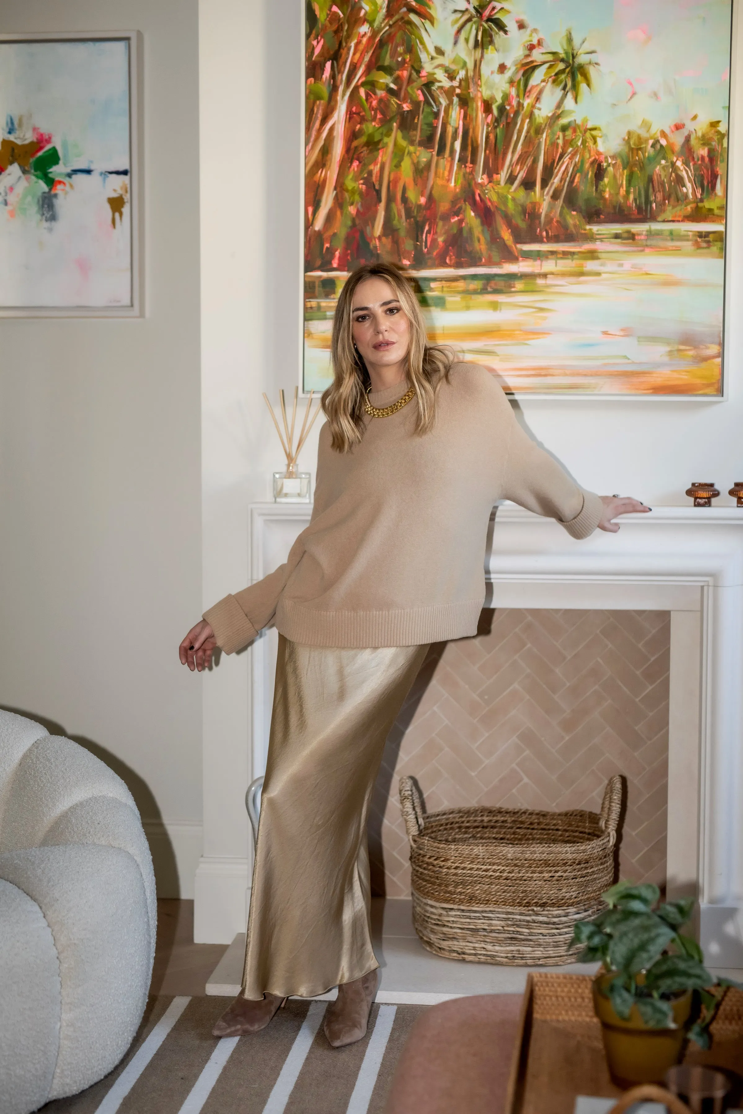 Libby Slip Skirt - Golden Coconut