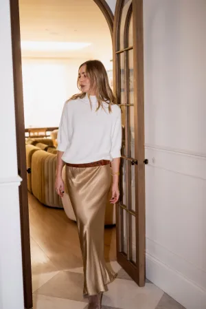 Libby Slip Skirt - Golden Coconut