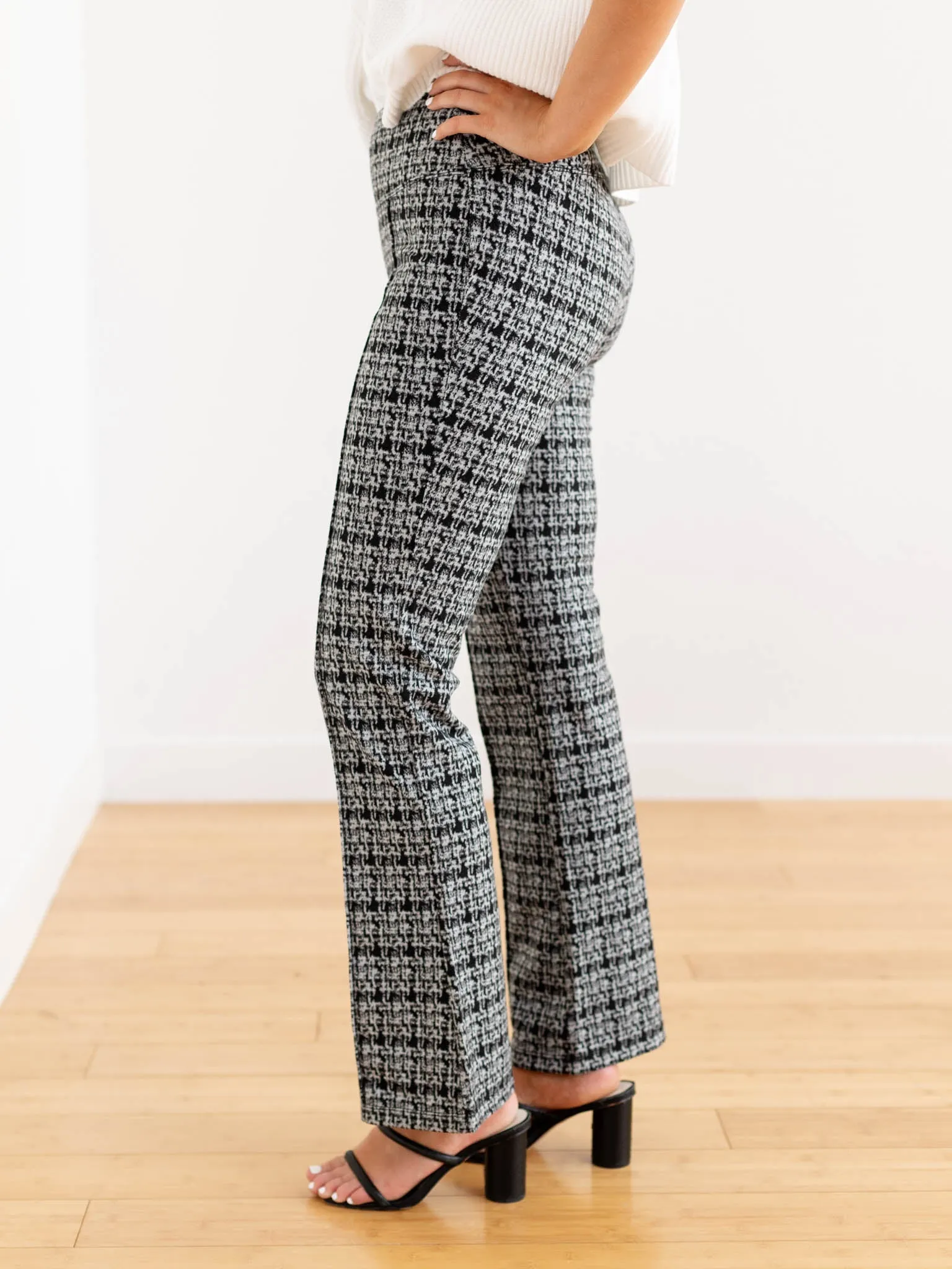 Liverpool Pearl Plaid Flare
