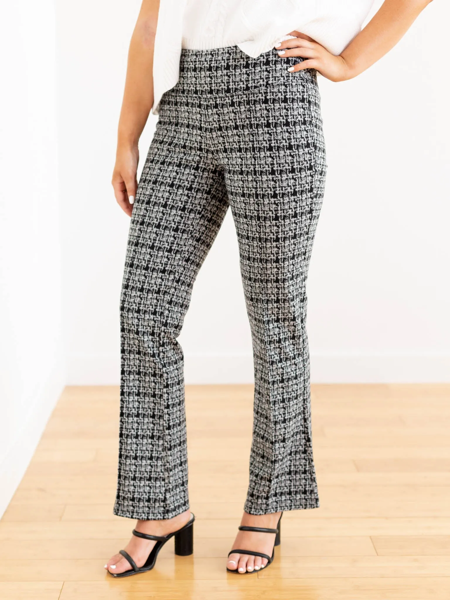 Liverpool Pearl Plaid Flare
