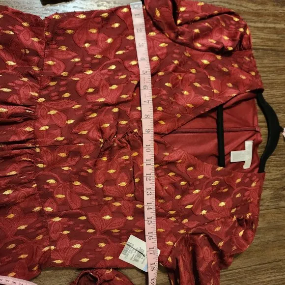 London Times Polka Dot A-line Short Dress NWT Red Size 10