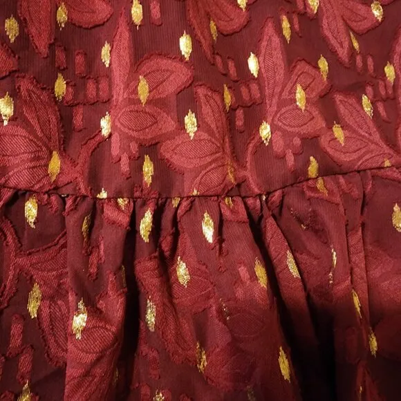 London Times Polka Dot A-line Short Dress NWT Red Size 10