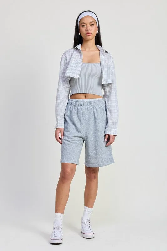 LONG SLEEVE COLLARED BUTTON UP SHIRT