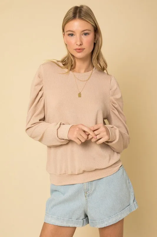 LONG SLEEVE TOP W/PUFF, Gilli