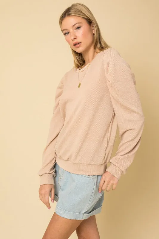 LONG SLEEVE TOP W/PUFF, Gilli