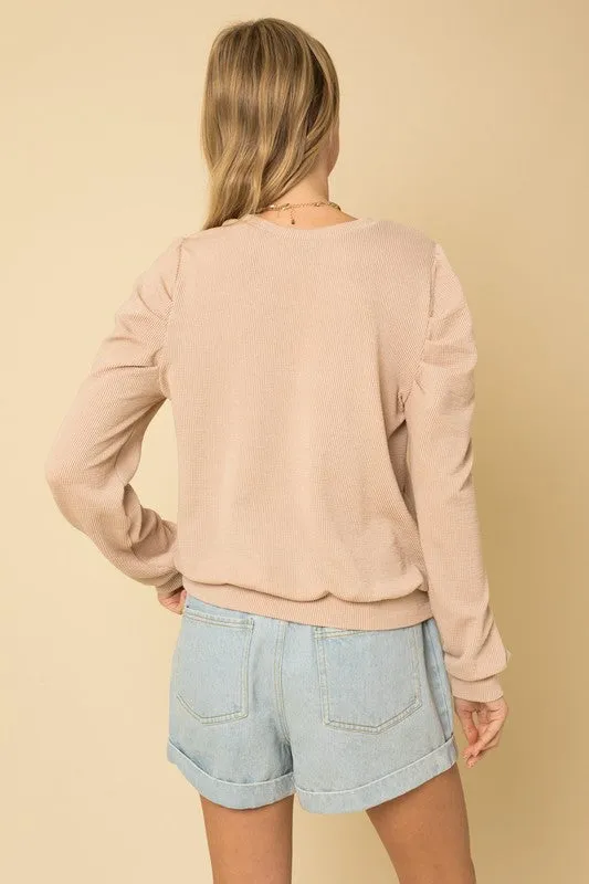 LONG SLEEVE TOP W/PUFF, Gilli