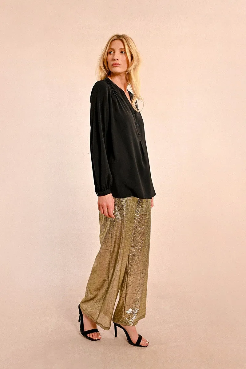 LOOSE BLOUSE WITH GATHERS