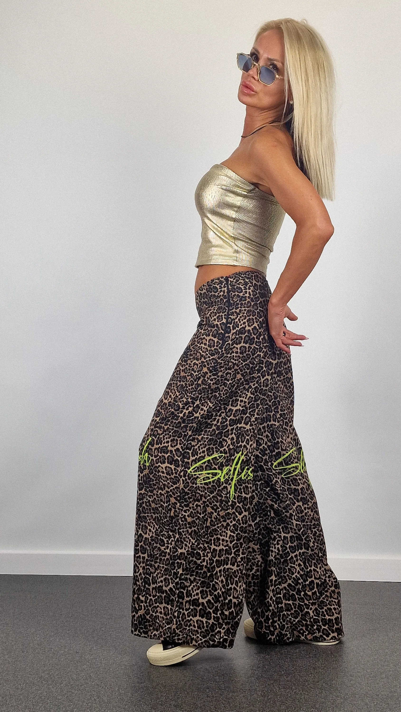 Low waist Pants , Wide Throusers, Loose Pants, Avant-garde Pants, Party Pants, Summer Pants, Leopard Print Pants, Relaxed Pants