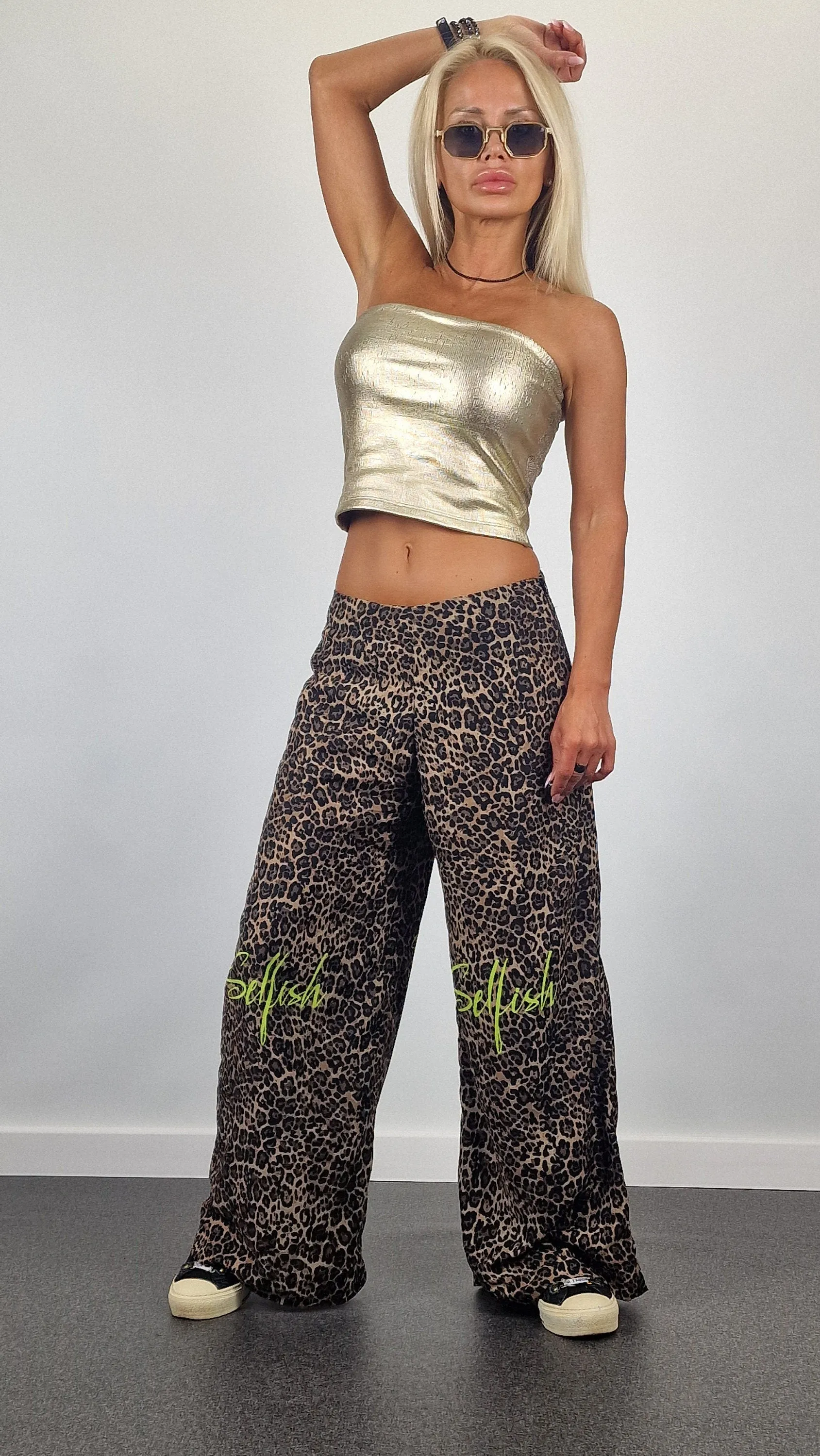 Low waist Pants , Wide Throusers, Loose Pants, Avant-garde Pants, Party Pants, Summer Pants, Leopard Print Pants, Relaxed Pants