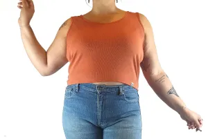Lucy & Yak cropped orange top size XL