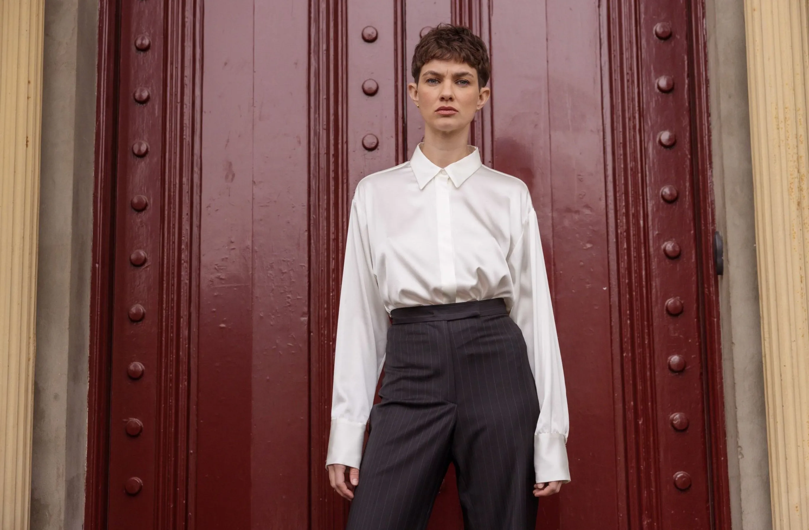 M.A Dainty II PILLBOX Pants - Black Stripe