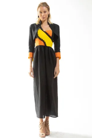 Made in NYC Color Block Bustier Dress and Cropped Jacket (Style# 220-221)