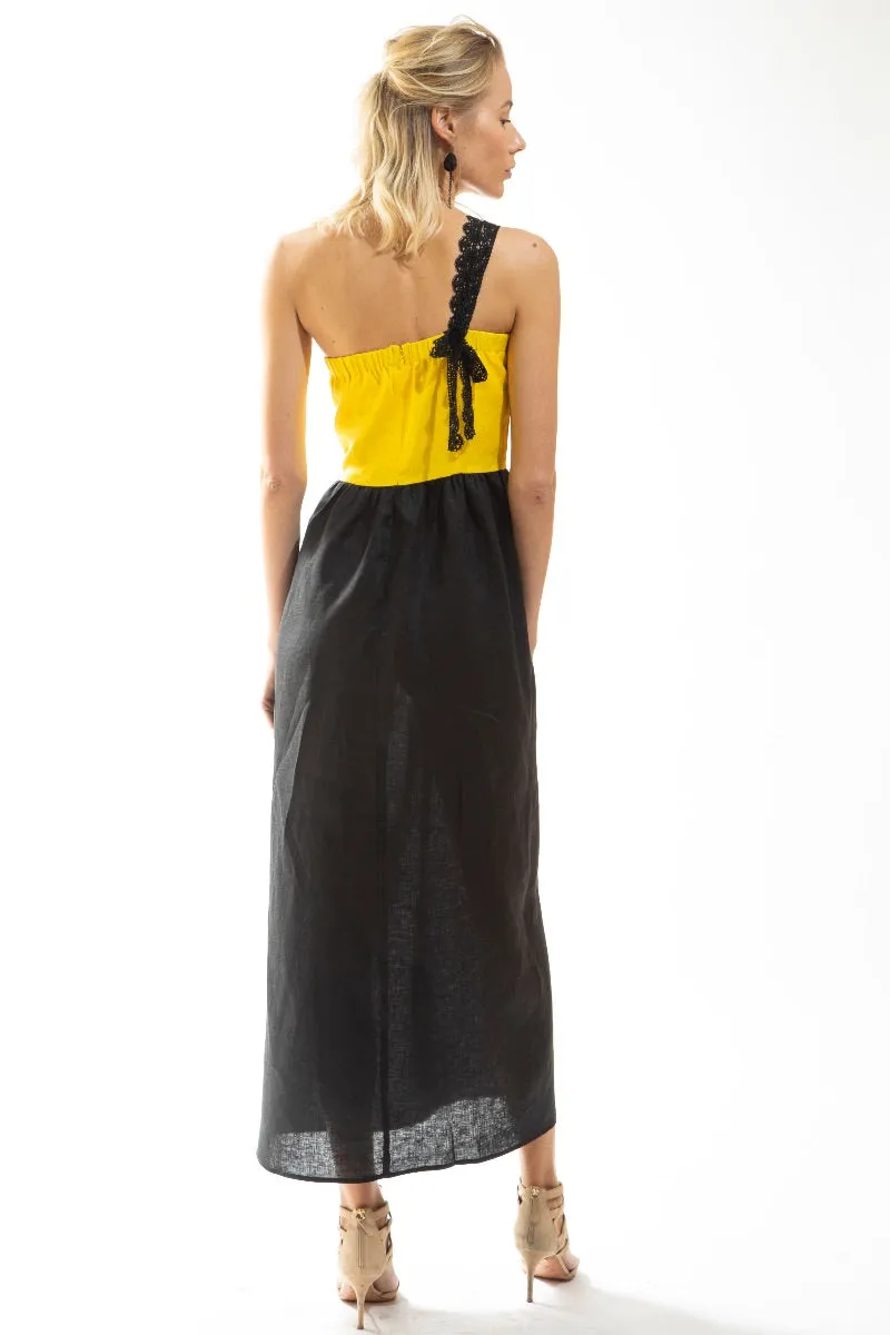 Made in NYC Color Block Bustier Dress and Cropped Jacket (Style# 220-221)