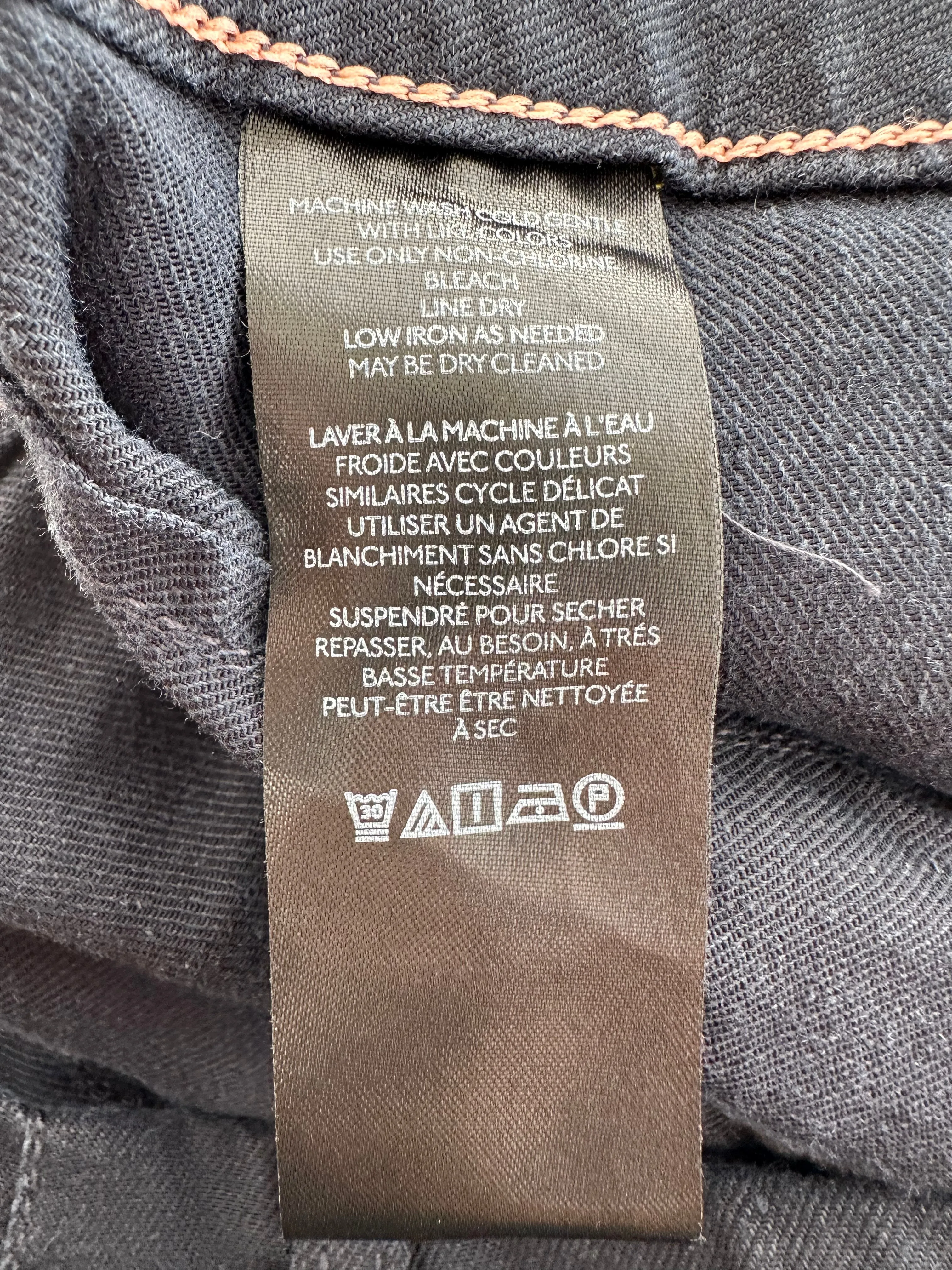 MAEVE navy Linen Viscose Blend The Colette Wide Leg Cropped Pants - 34