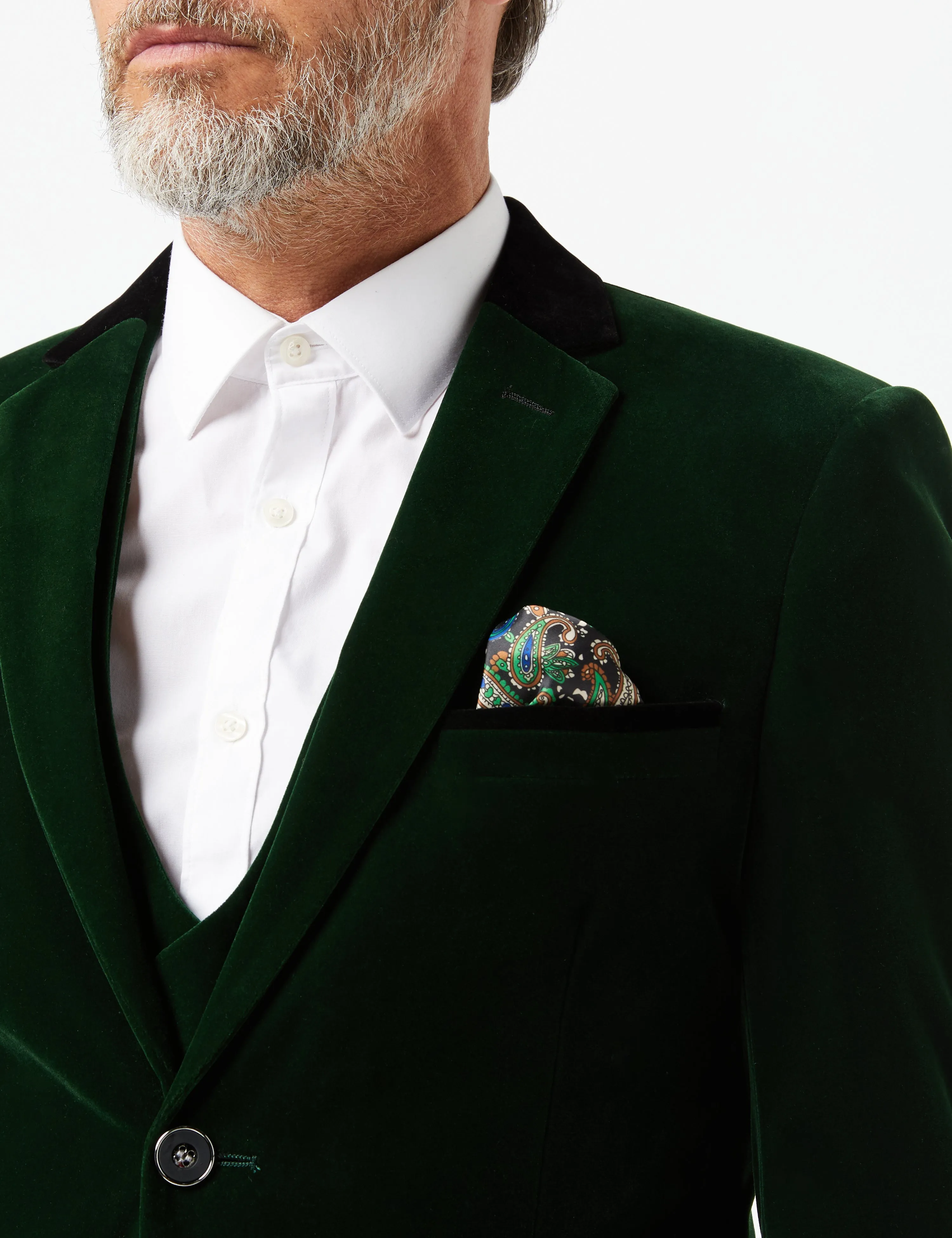 MAK - Green Velvet 3 Piece Wedding Suit