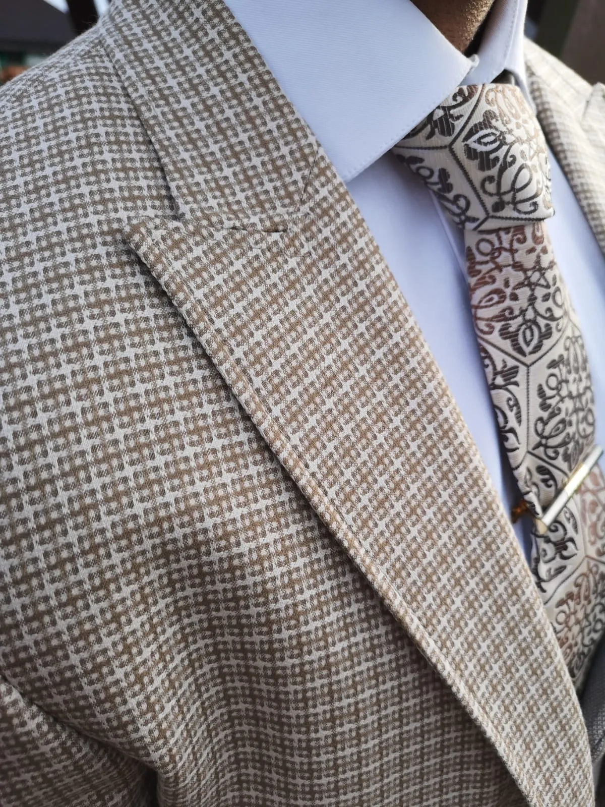 Malcolm - Beige 3 Piece Suit