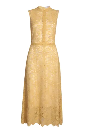 Margot Lace Dress - Yellow