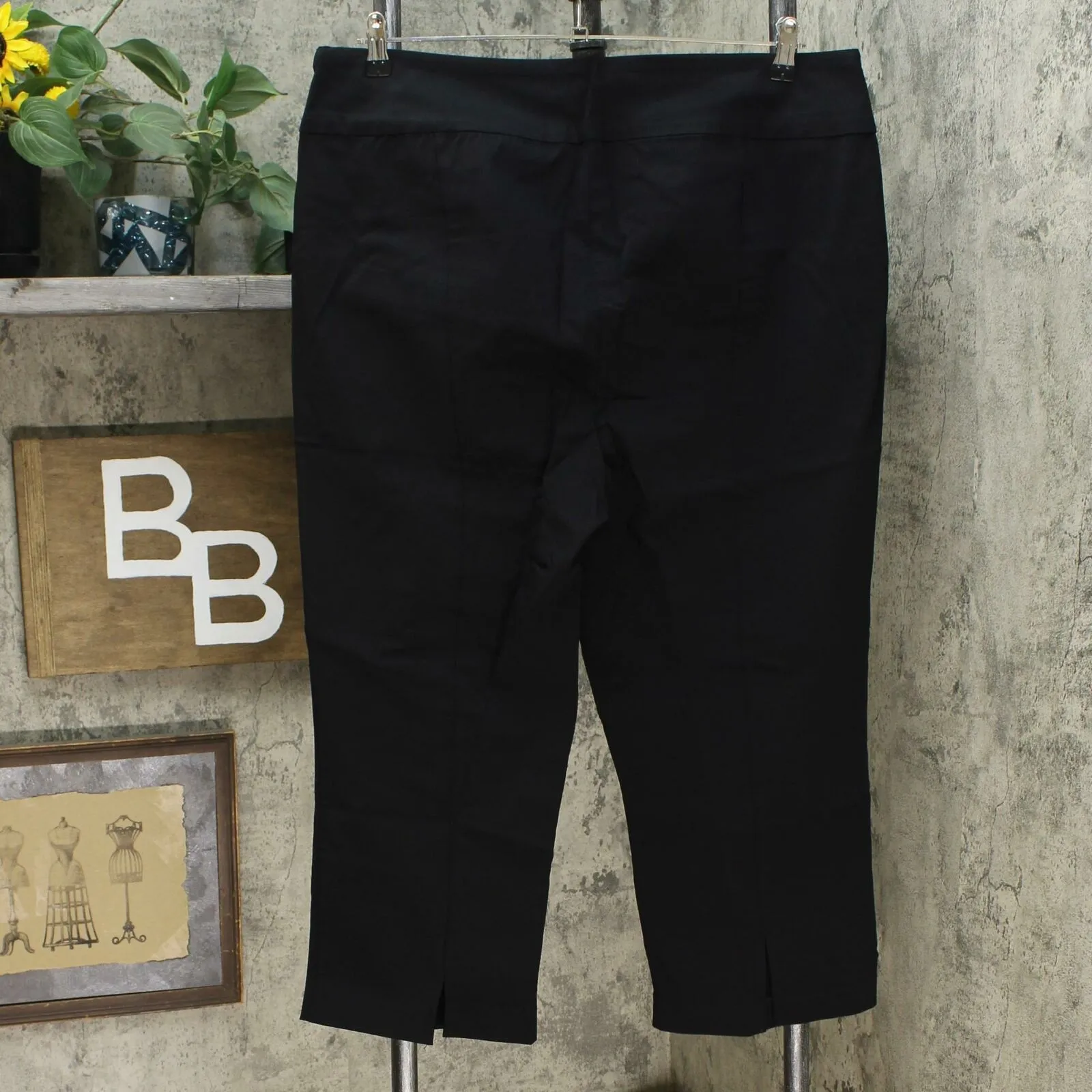 Martha Stewart Women's Plus Size Stretch Twill Crop Pants