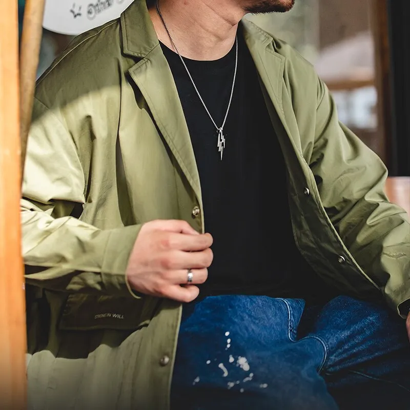 Men's Military Cargo Workwear Oversized Jackets