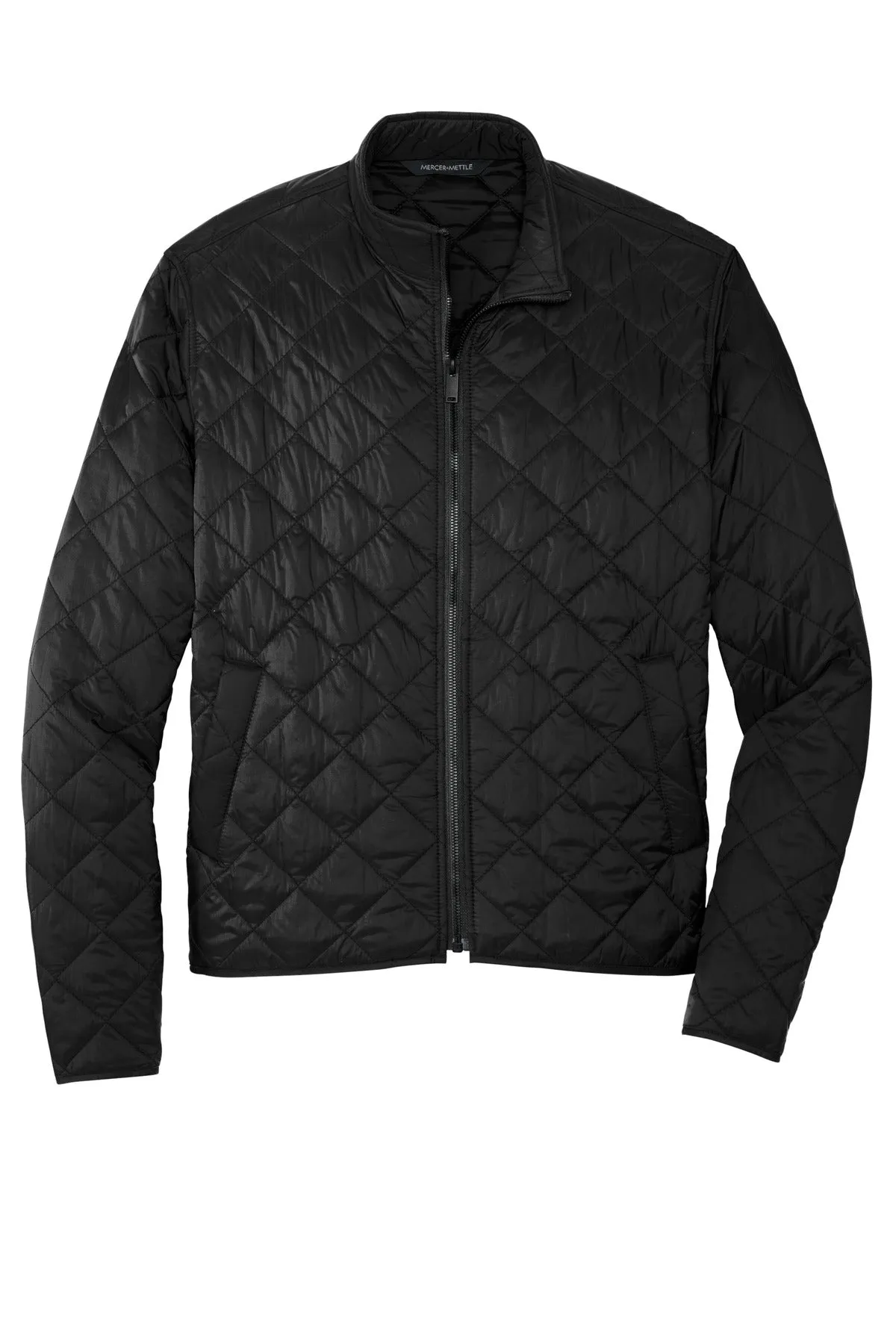 Mercer Mettle Quilted Full-Zip Jacket MM7200 Deep Black