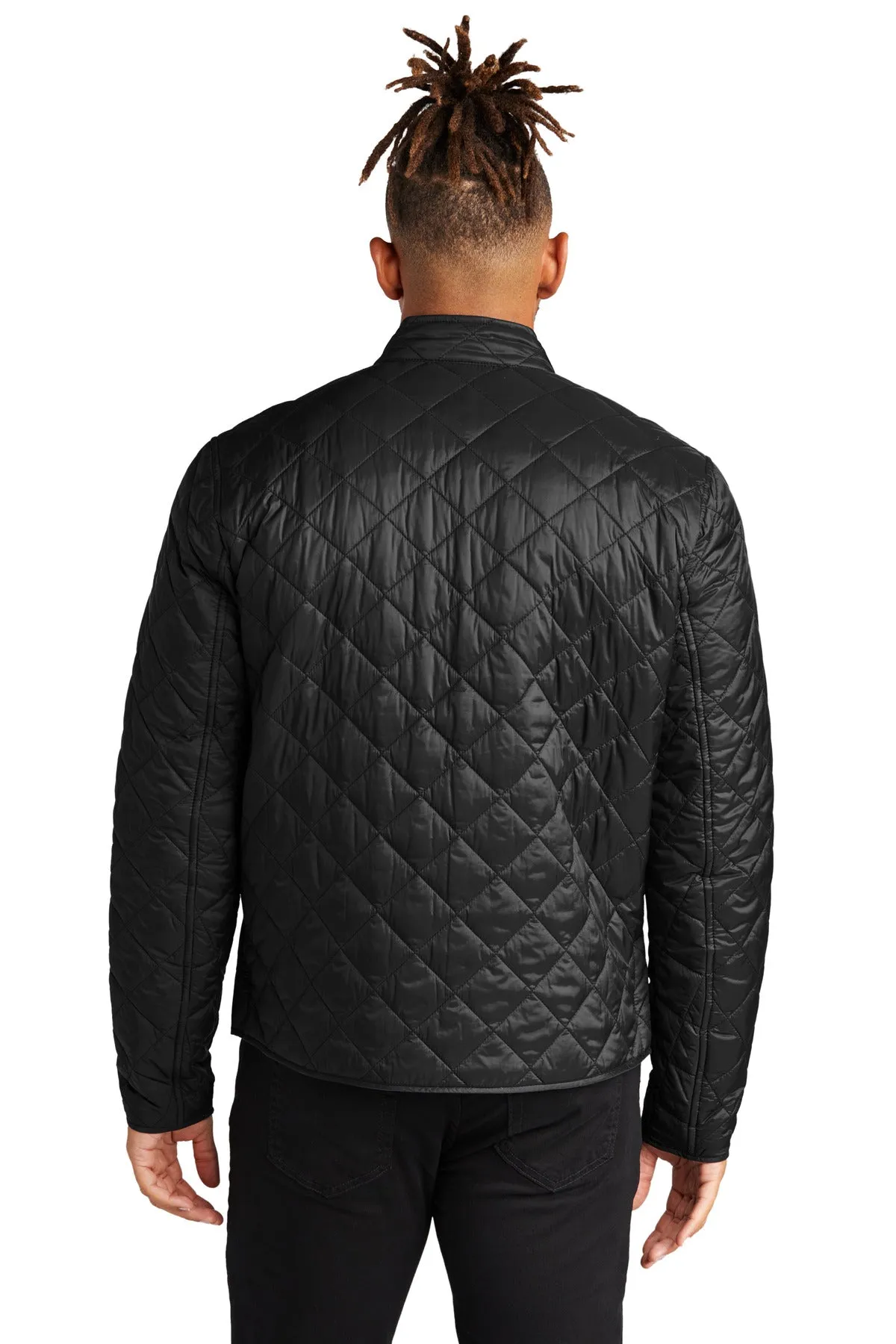 Mercer Mettle Quilted Full-Zip Jacket MM7200 Deep Black