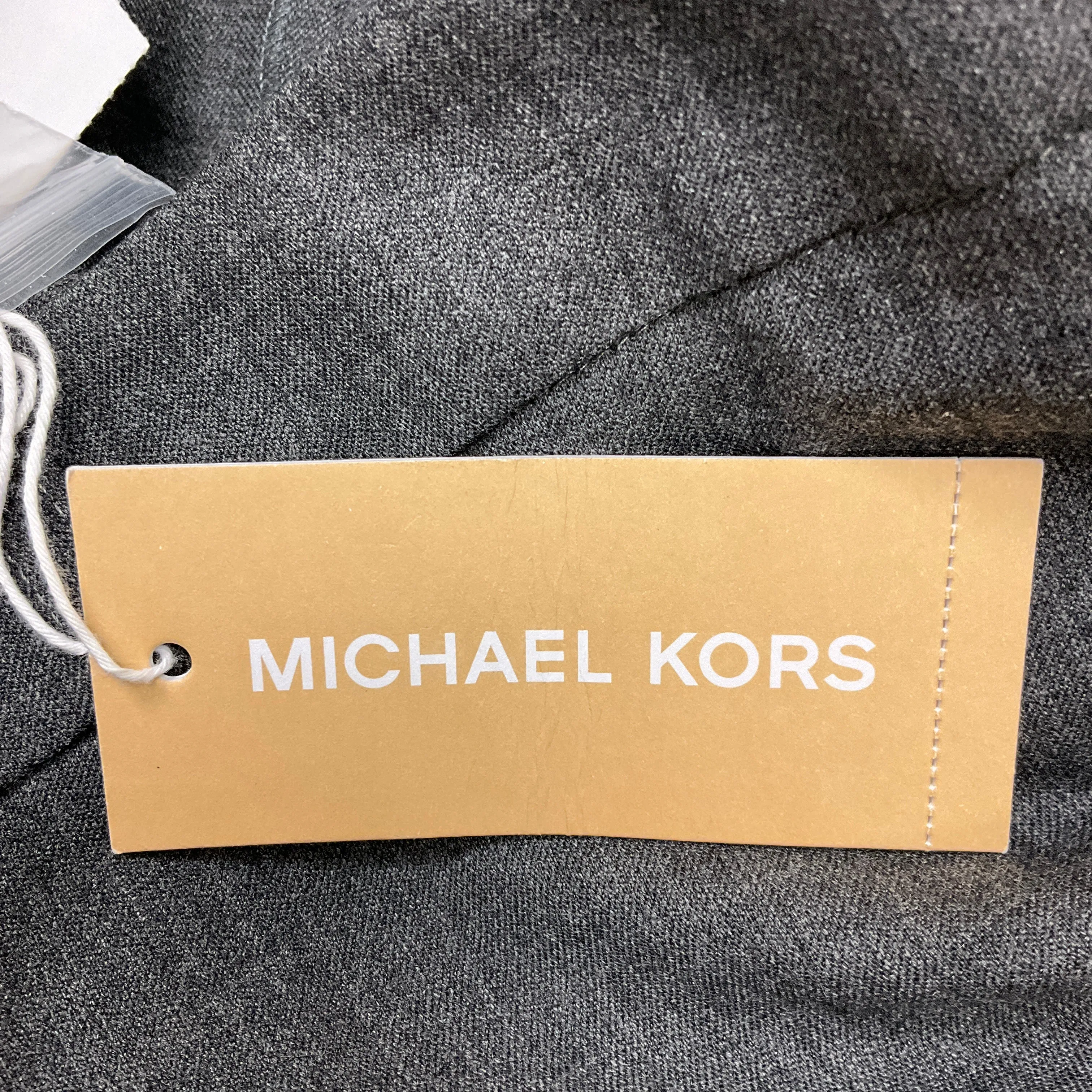 Michael Kors Charcoal Melange Fall 2014 Classic Wool Stretch Pants