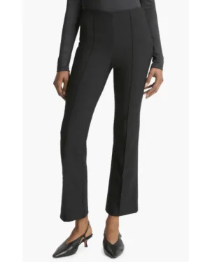 MID RISE PINTUCK CROP FLARE PANT