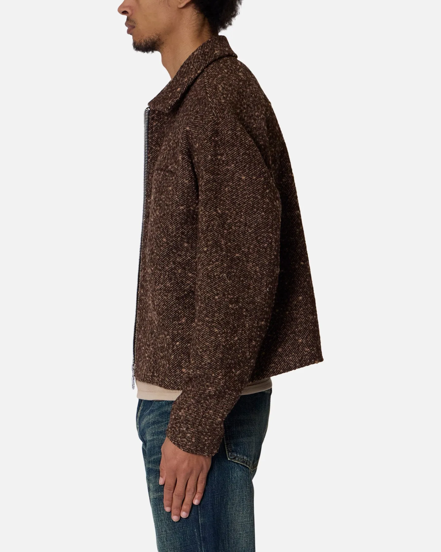 MNML Pea Pocket Wool Jacket Brown