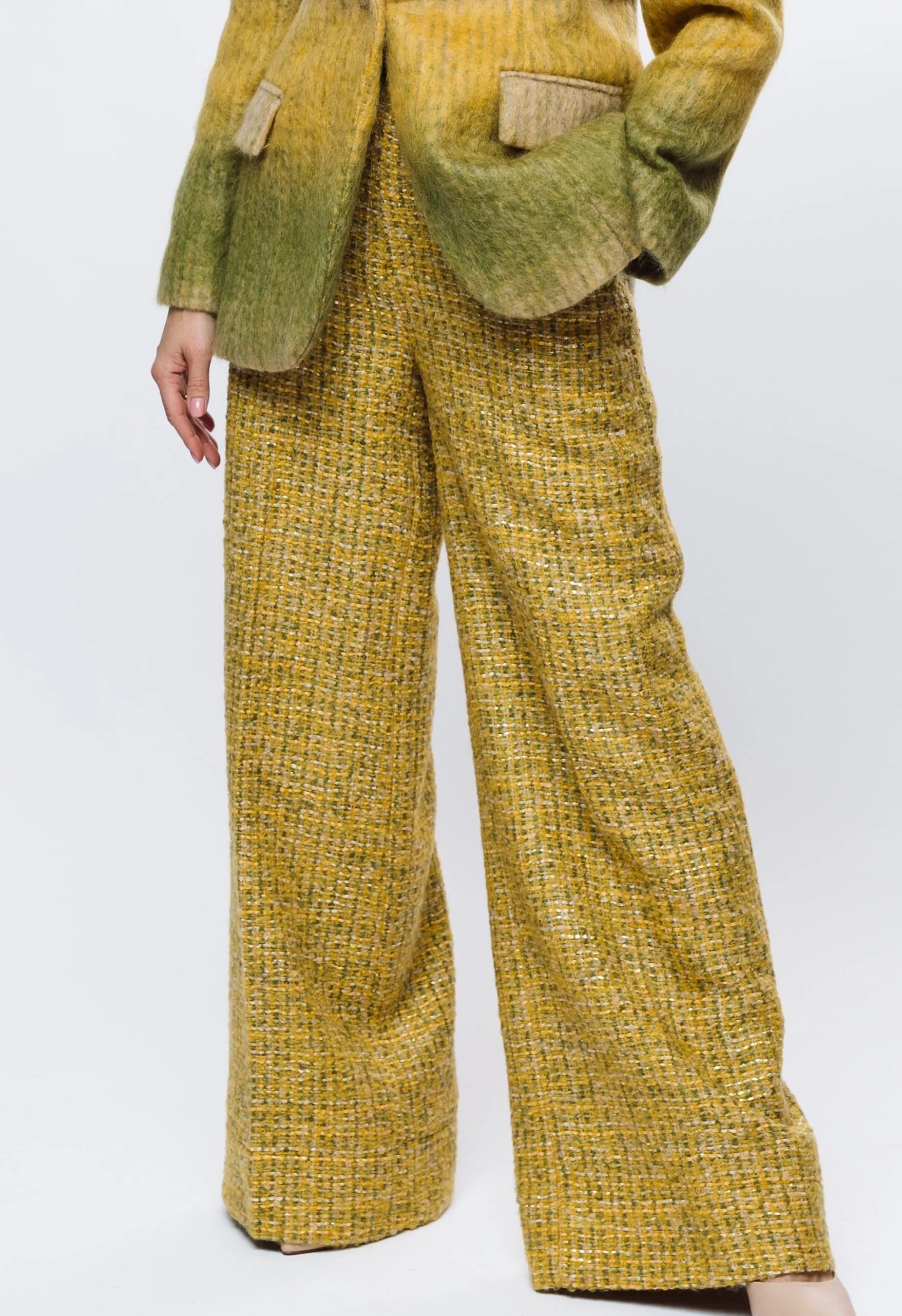 MOHAIR WOOL TROUSERS