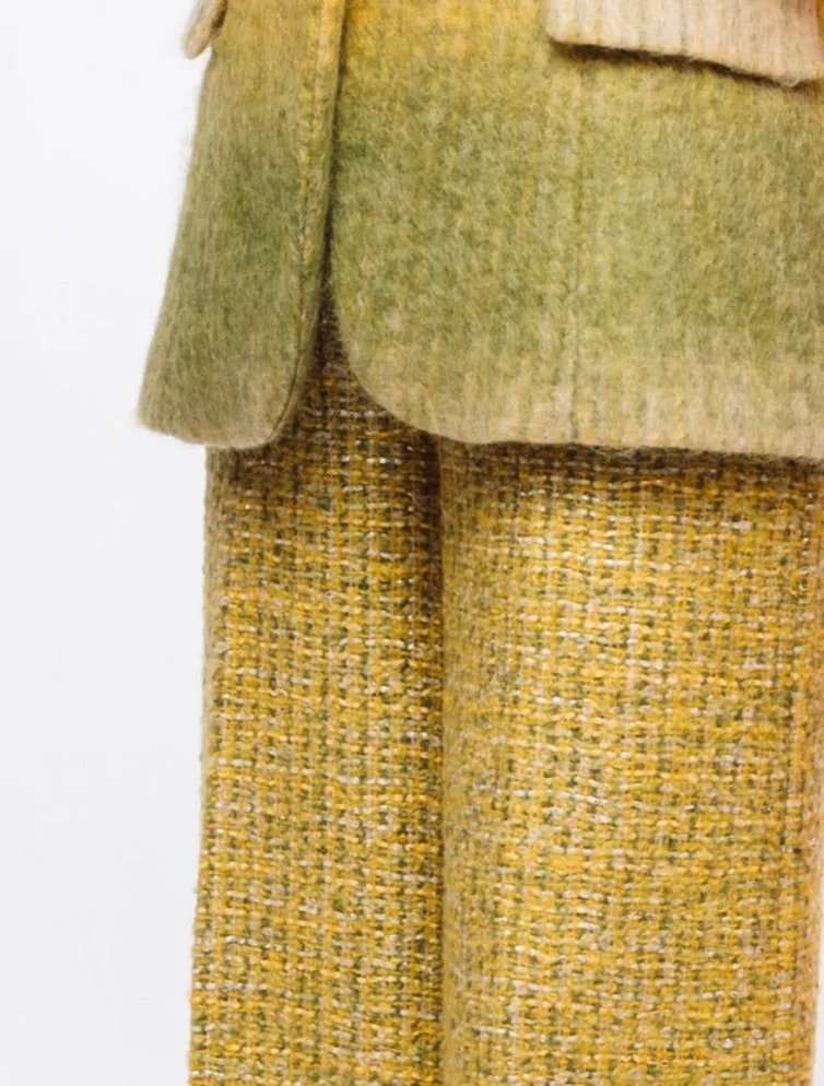 MOHAIR WOOL TROUSERS