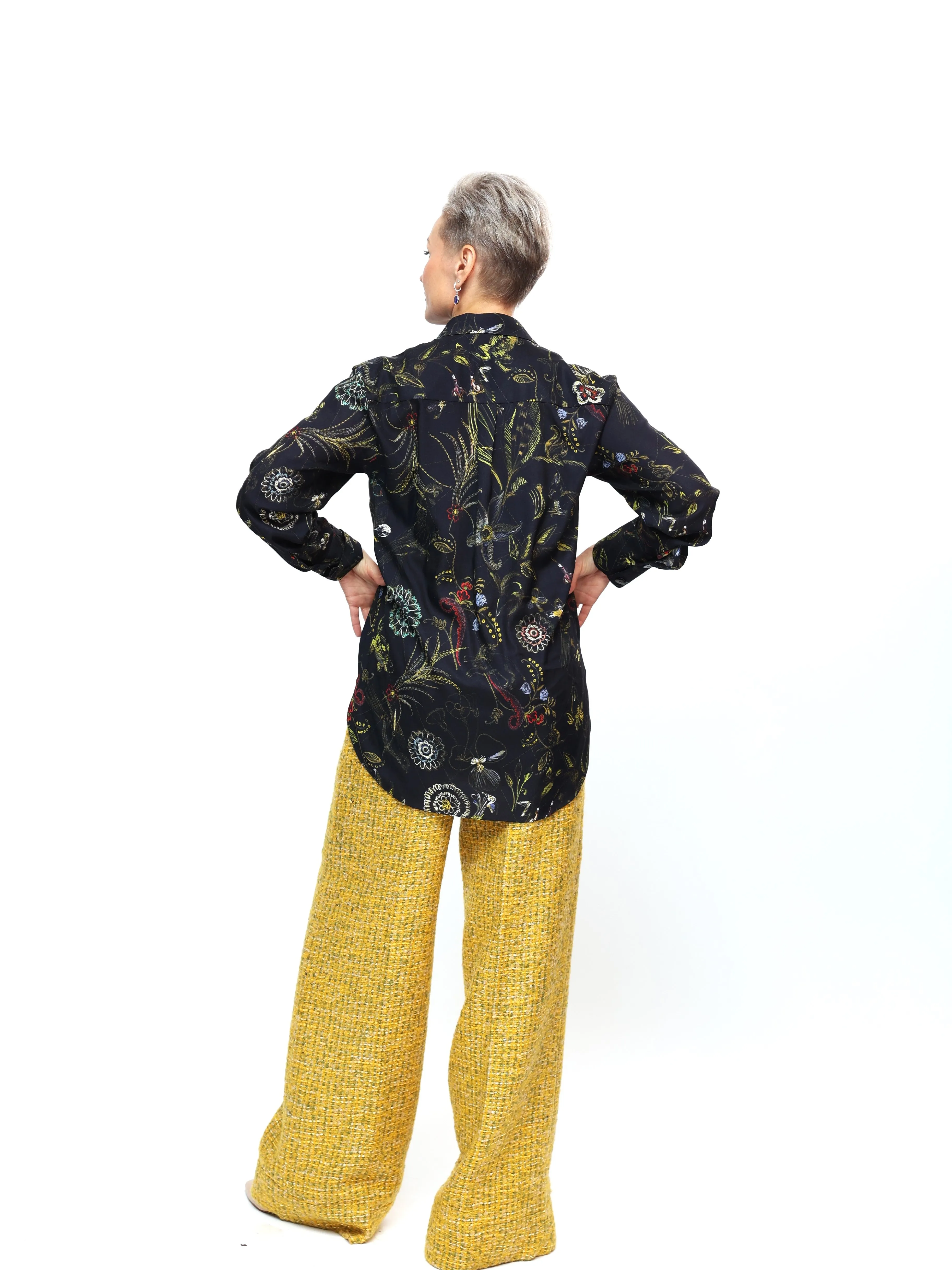 MOHAIR WOOL TROUSERS