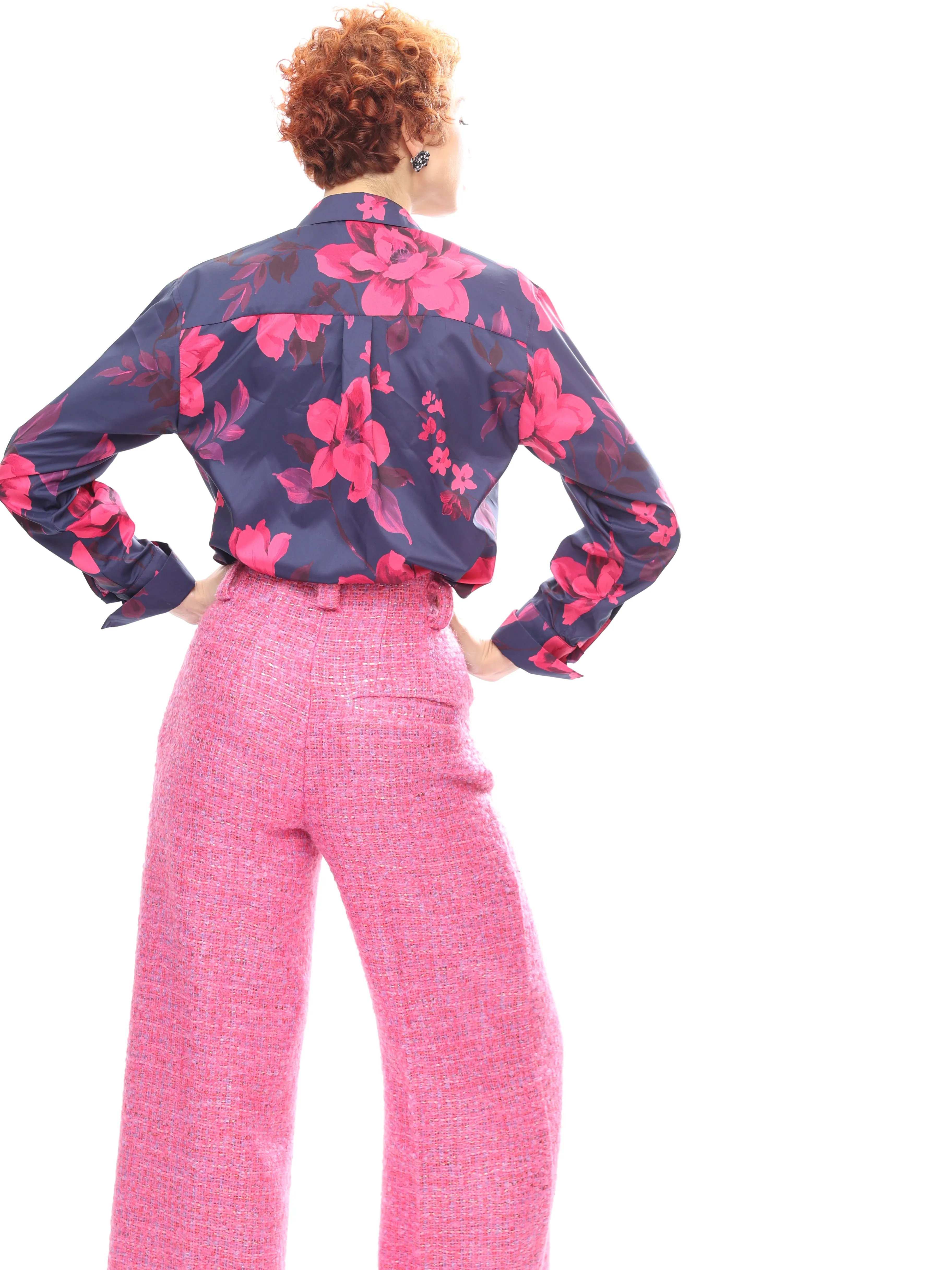 MOHAIR WOOL TROUSERS