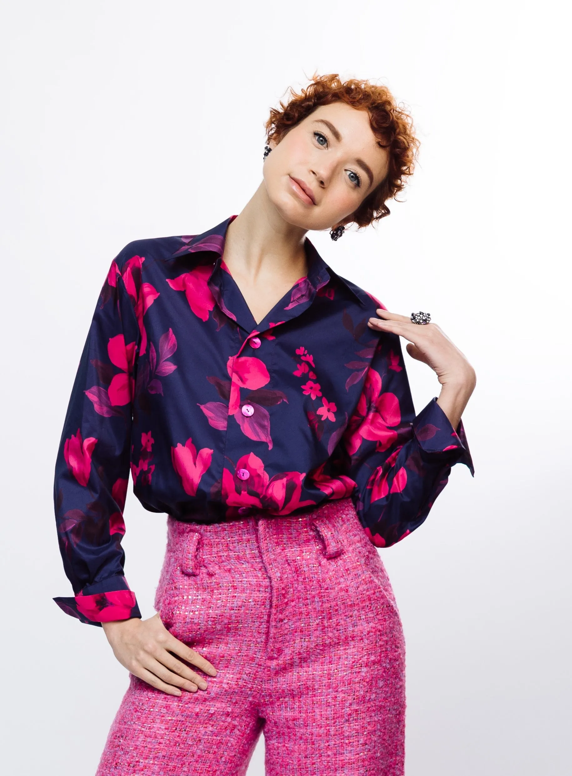 MOHAIR WOOL TROUSERS