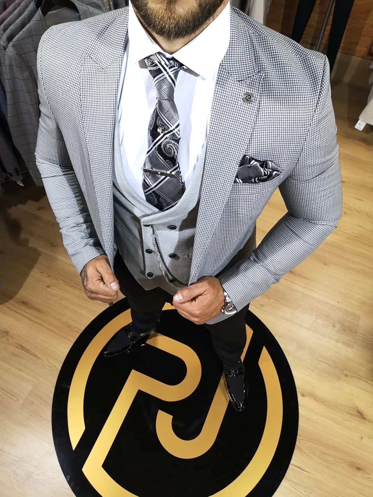 Monty - Grey 3 Piece Suit
