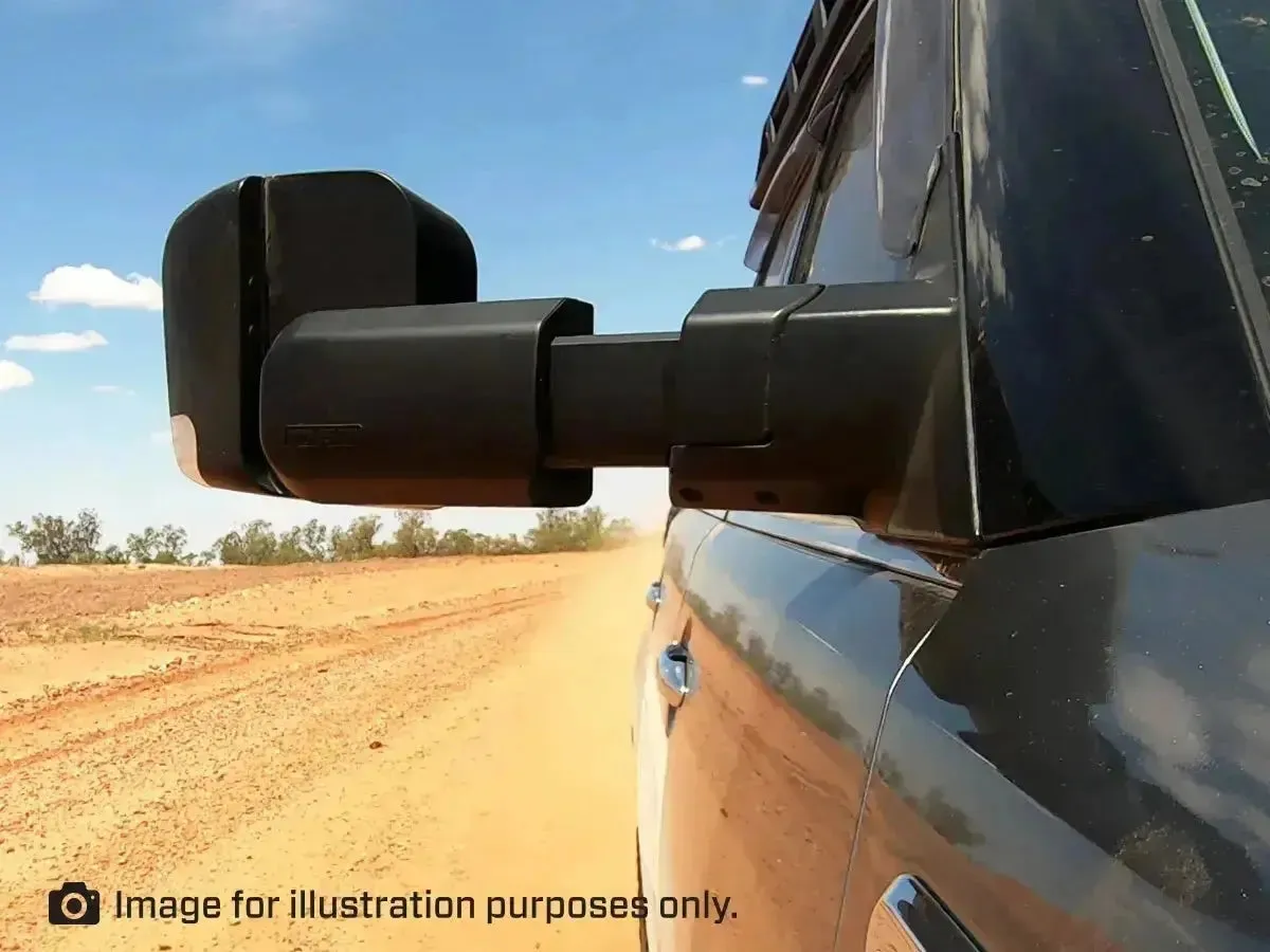 MSA Towing Mirror compatible with Toyota Land Cruiser 70-79 Series Chrome